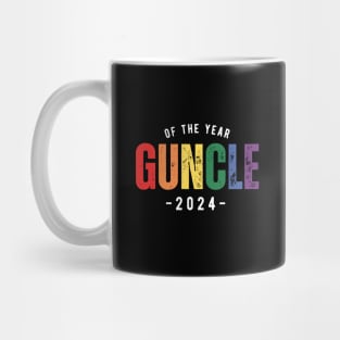 Guncle  of the Year 2024 - lgbt gay uncle Guncle's Day  humorous brother gift Mug